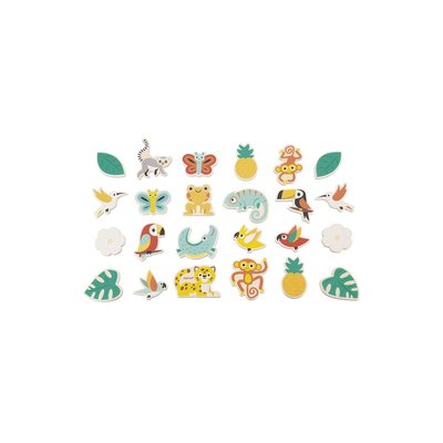 Magnets tropicaux en bois Tropik JANOD