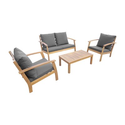 Salon de jardin bois d'acacia 4 places USHUAIA SWEEEK