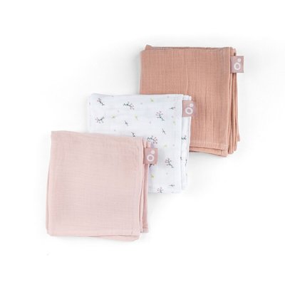 Lot de 3 langes Lovely Flower Pink DOOMOO