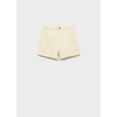 Short droit revers effilochés MANGO KIDS