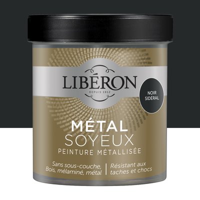Peinture décorative intérieure Le Métal Soyeux, Les noirs LIBERON