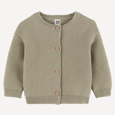Cardigan com gola redonda e botões, em malha grossa LA REDOUTE COLLECTIONS