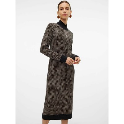 Jurk in tricot, grafisch motief VERO MODA