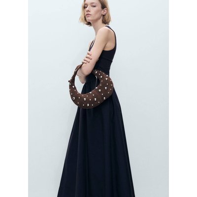 Robe évasée tissu combiné MANGO