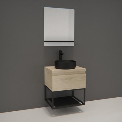Meuble simple  +vasque +miroir WILL MOB IN