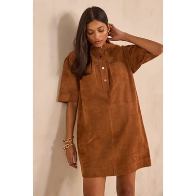 Robe droite en cuir suède PENNY Maison 123