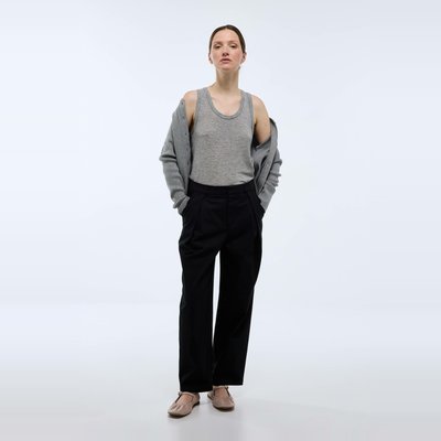 Pantalon large contenant de la laine MONOPRIX