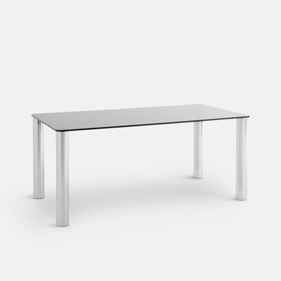 Ramcel Chromed Steel & Tempered Glass Table LA REDOUTE INTERIEURS
