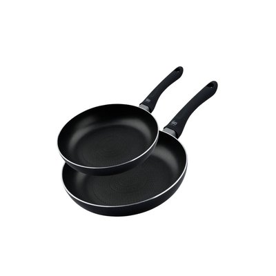 Lot de 2 poêles de cuisine fond en nid d'abeille ELO