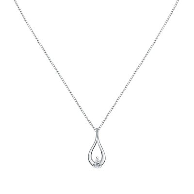 Collier en argent 925 et oxyde de zirconium CLEOR