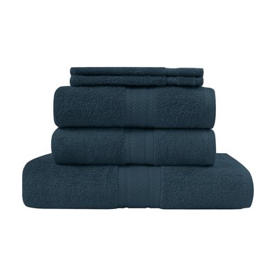 Ensemble de bain 5 pièces (1 drap de bain + 2 serviettes de toilette + 2 gants) LUXURY SENSEI MAISON