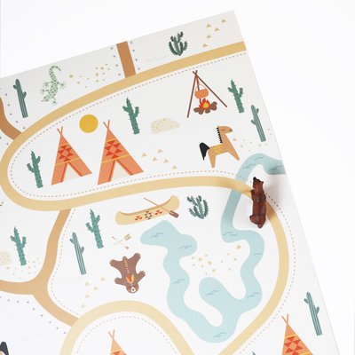Tapis de jeu vinyle recyclable SUPER WESTERN NATTIOT