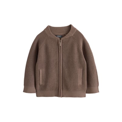 Cardigan zippé en maille texturée NEXT