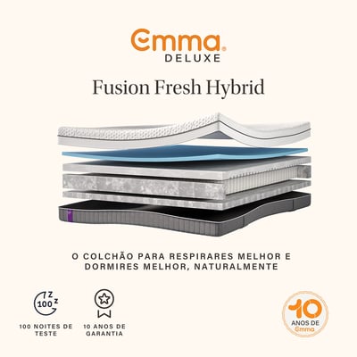 Colchão Fusion Fresh Hybrid, Emma EMMA