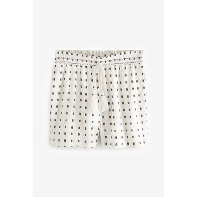 Short ample brodé avec taille élastique NEXT