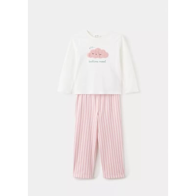 Pyjama complet en coton à motif nuages MANGO BABY