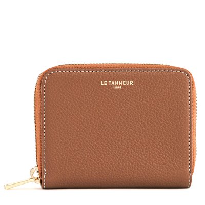 Porte monnaie en cuir grainé EMILIE LE TANNEUR