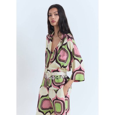 Blouse à imprimé géométrique MANGO