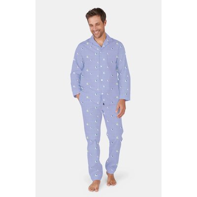 Pyjama boutonné en coton imprimé Boat ARTHUR
