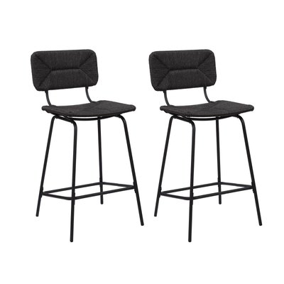 Lot de tabourets d'ilot et bar en métal et assise rotin 65cm NEMA MOB IN