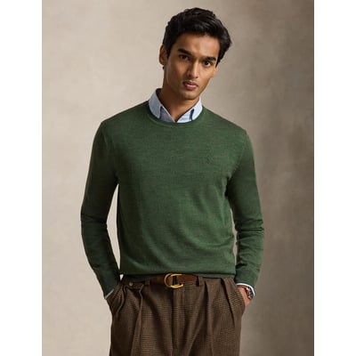 Pull col rond, en laine mérinos POLO RALPH LAUREN