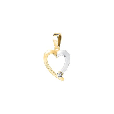 Pendentif en or 375 et oxyde de zirconium CLEOR