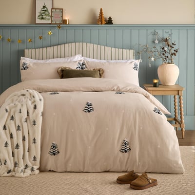 Pine Tree Tufted Duvet Cover and Pillowcase Set FURN.