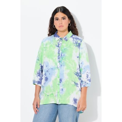 Chemisier en lin mélangé à imprimé Batik ULLA POPKEN