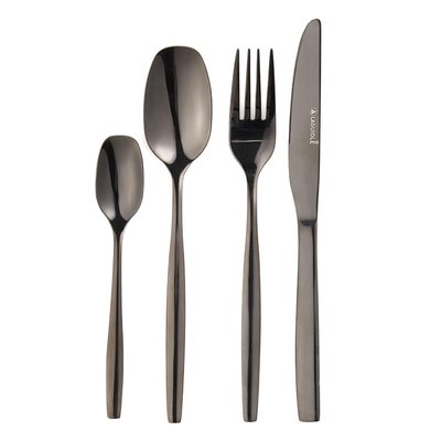 Ménagère 24 pièces - "Elora noir" LAGUIOLE CUISSON