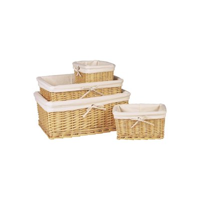 Corbeilles de rangement en osier miel AUBRY GASPARD