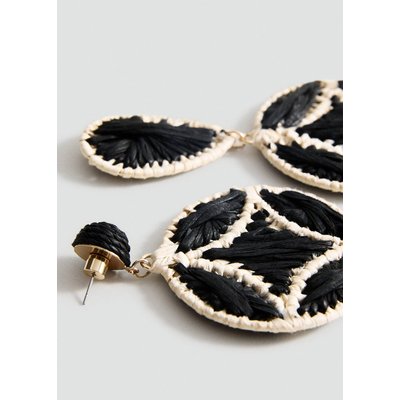 Boucles d’oreilles pendantes fibre naturelle MANGO