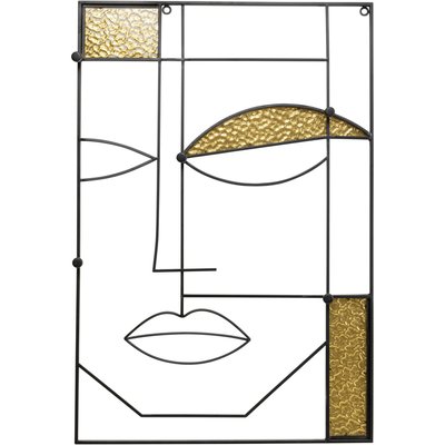 Portemanteau mural Art Face homme 90x61cm KARE DESIGN