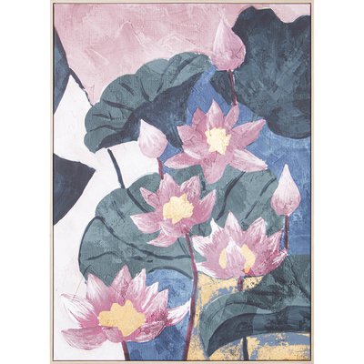 Tableau fleurs cadre en bois RECOLLECTION