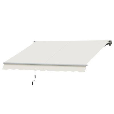Store banne manuel rétractable alu. polyester OUTSUNNY