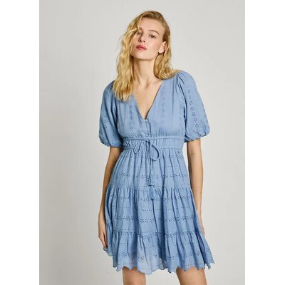 Платье короткое с рукавами с напуском PEPE JEANS