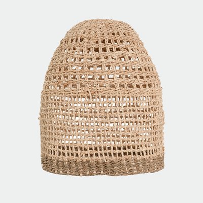 Abat-jour en feuille de palmier et posidonie ∅ 40cm - BIGA RENDEZ-VOUS DÉCO