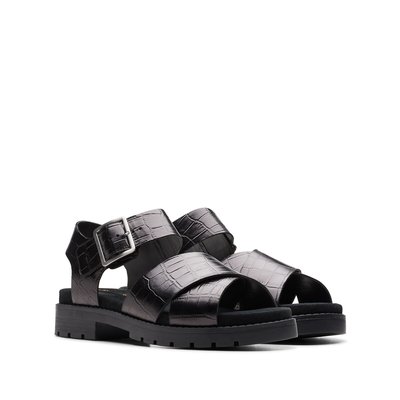 Orinoco Cross Leather Sandals CLARKS