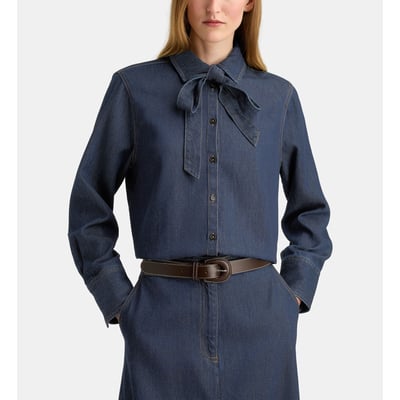 Chemise droite denim florine dnml GALERIES LAFAYETTE