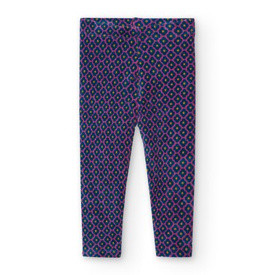 Legging en velours côtelé imprimé fleuri BOBOLI