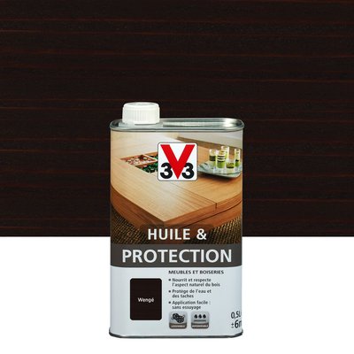 Huile & protection meubles et boiseries, Mat, Les teintes bois foncé V33