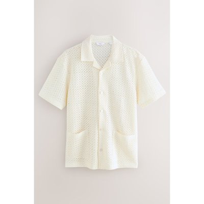 Chemise boutonnée en crochet texturé NEXT