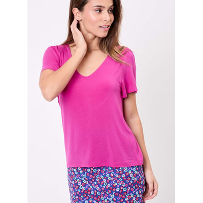 T-shirt maille fluide col V IRENE PRINCESSE NOMADE