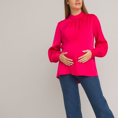 Blouse de grossesse col montant, manches longues LA REDOUTE COLLECTIONS