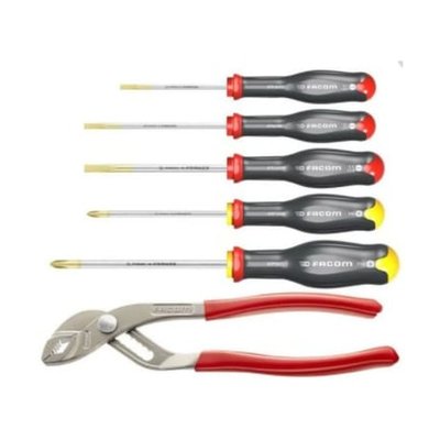 Coffret 5 Tournevis + 1 Pince Multiprise FACOM