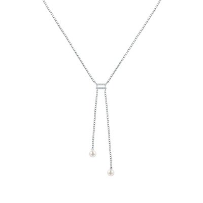 Collier en argent 925 et perle synthétique CLEOR