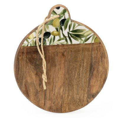 32cm Olives Chopping Board in Mango Wood SO'HOME