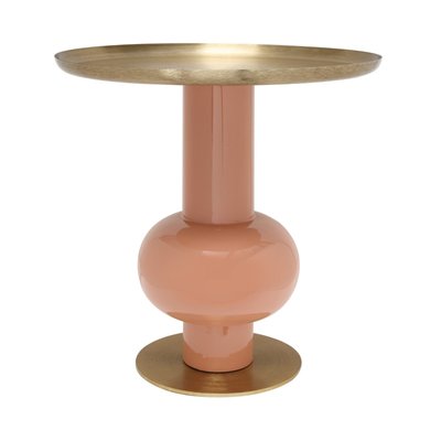 Table d'appoint en métal, ronde, Art Déco ARTE ESPINA