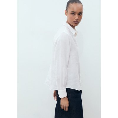 Chemise lin poche MANGO
