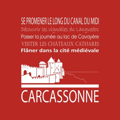Tableau Sur Toile Carcassonne ILLUSTRATION CEANOTHE