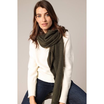 Écharpe à chevrons avec franges délicates
 MORGANE DEELUXE